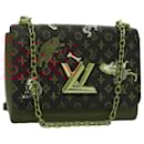LOUIS VUITTON Catgram Sack Twist MM Shoulder Bag Marron M44408 LV Auth 104424SA - Louis Vuitton