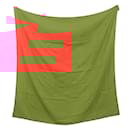 Écharpe en cachemire et soie rouge Hermes - Hermès