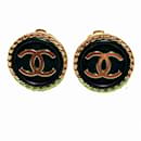 Chanel Coco Button 97P Clip Earrings