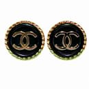 Chanel Coco Button 96A Clip Earrings