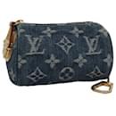 LOUIS VUITTON Monogram Denim Trousse Speedy Pouch Blue M95082 LV Auth 107104 - Louis Vuitton