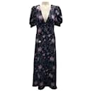 LoveShackFancy Navy Cosmos Delaney Dress - Autre Marque