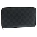 LOUIS VUITTON Damier Graphite Zippy Organizer Long Wallet N63077 LV Auth 106425 - Louis Vuitton
