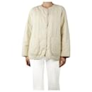 Ivory quilted shell jacket - size S - Autre Marque