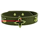 Louis Vuitton Red Leather Charm Bracelet