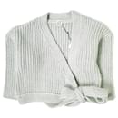 Baserange Recycled Wool Wrap Cardigan One Size Grey - Autre Marque