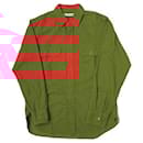 7x7 Overdyed Box Cotton Shirt M Orange - Autre Marque