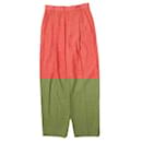 Oxford Tuck Pants 34 Red Tapered - Autre Marque