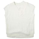 ara ara 22SS Oversize V Neck Knit Vest Nylon Cotton Acrylic Knit Vest - Autre Marque