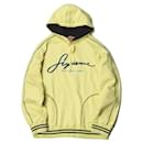 Supreme Contrast Embroidered Hooded Sweatshirt M Yellow - Autre Marque