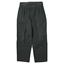 BLACK&BLUE Two Tuck Wide Trousers Cotton Blend Trousers - Autre Marque