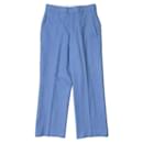 Stretch Wool High Waist Ankle Pants 34 - Autre Marque