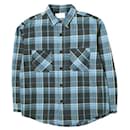 UNUSED Damaged Check Shirt Silk Cotton US2285 - Autre Marque