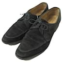 Enzo Bonafe Suede Ghillie Shoes Black UK6.5 - Louis Vuitton