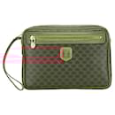 Celine Macadam Brown PVC Leather Clutch Bag - Céline