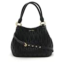 Miu Miu Leather Matelassé Gather Handbag 5BE886