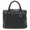 Gucci Rubber Coated Leather Web Loop Briefcase