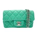Chanel Green Caviar Leather Shoulder Bag