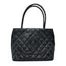 Chanel Black Caviar Leather Handbag