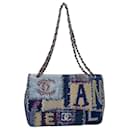 Chanel Multicolor Patchwork Jumbo Classic Single Turn-Lock Flap Bag