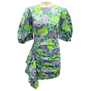 Rhode Green / Blue Multi Wisteria Aura Blossom Pia Dress - Autre Marque