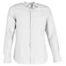  Ermenegildo Zegna Buttoned Long Sleeve Shirt in Grey Linen