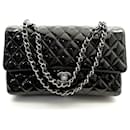 CHANEL CLASSIC 11.12 MEDIUM TIMELESS QUILTED BLACK LEATHER HANDBAG - Chanel
