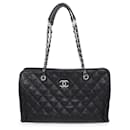 Chanel Black Caviar Leather Shoulder Bag