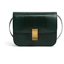 Céline Sac Classic Box Precious Green Leather Shoulder Bag Phoebe Philo Celine