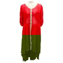 Natasha Zinko Red Silk Kaftan Dress - Autre Marque