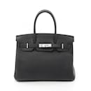 Hermes Birkin 30 Handbag in Black Togo Leather - Hermès