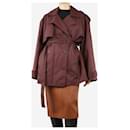 Maroon Gaia trench coat - size One Size - Autre Marque