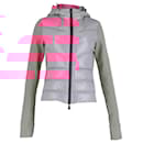  Moncler Grenoble Padded Front Hooded Jacket in Pink Polyamide