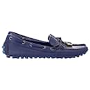 Louis Vuitton Gloria Flat Loafers in Blue Leather