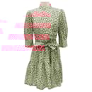 Batsheva Red Ditsy Floral Sadie Dress - Autre Marque