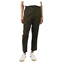 Khaki green elasticated wool trousers - size S - Autre Marque