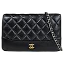 Chanel Gabrielle de Chanel Wallet Chain in Black Lambskin