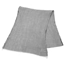 Hermes Gray Cotton Stole - Hermès