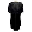 Brandon Maxwell Black Textured Silk Mini Dress - Autre Marque