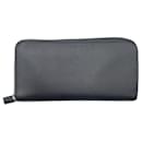 Prada Saffiano Leather Long Wallet Black