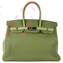 Sac à main Hermes Birkin 35 en Rose Jaipur - Hermès