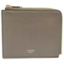Celine Compact Wallet Gray Black Used - Céline