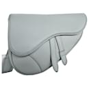 Christian Dior Light Gray Saddle Bag