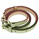 LOUIS VUITTON Adjustable Shoulder Strap Leather 36.6""-46.1"" Beige Auth bs21111 - Louis Vuitton