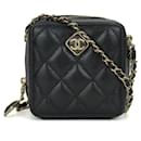 Chanel Black Leather Shoulder Bag