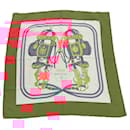 Hermes Silk Scarf Carré 90 Red Gold - Hermès