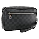 LOUIS VUITTON Damier Graphite Pochette Casai Clutch Bag N41664 LV Auth 108767 - Louis Vuitton