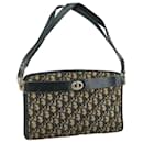 Christian Dior Trotter Canvas Shoulder Bag Navy Auth 107496