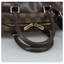 LOUIS VUITTON Damier Ebene Deauville Hand Bag SPO N47272 LV Auth 107428 - Louis Vuitton