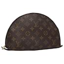 LOUIS VUITTON Monogram Trousse Demi Ronde Cosmetic Pouch M47520 LV Auth 108079 - Louis Vuitton